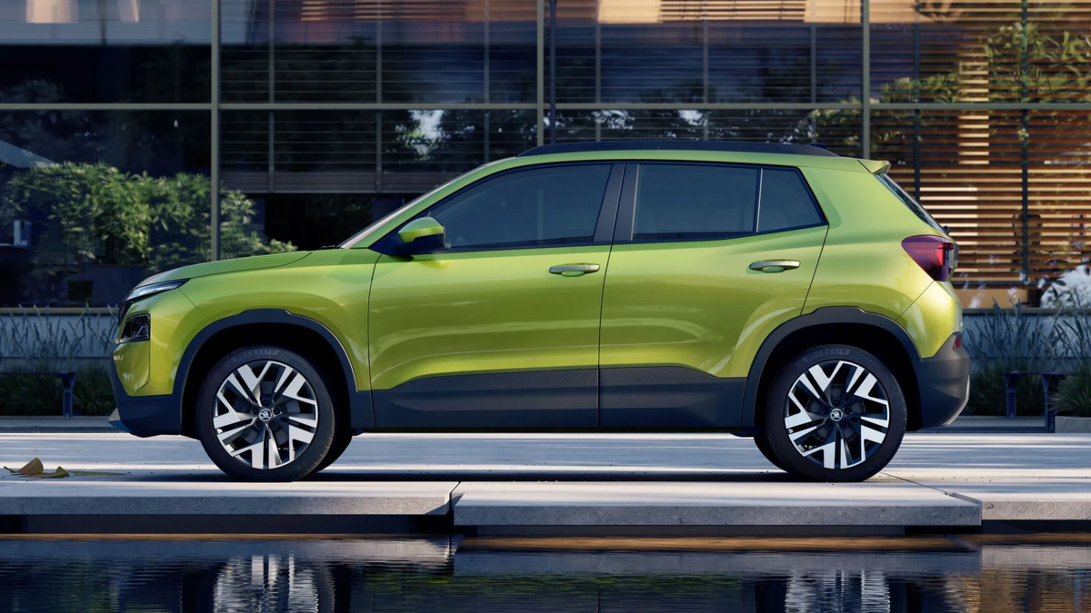 Skoda Kylaq – вид сбоку