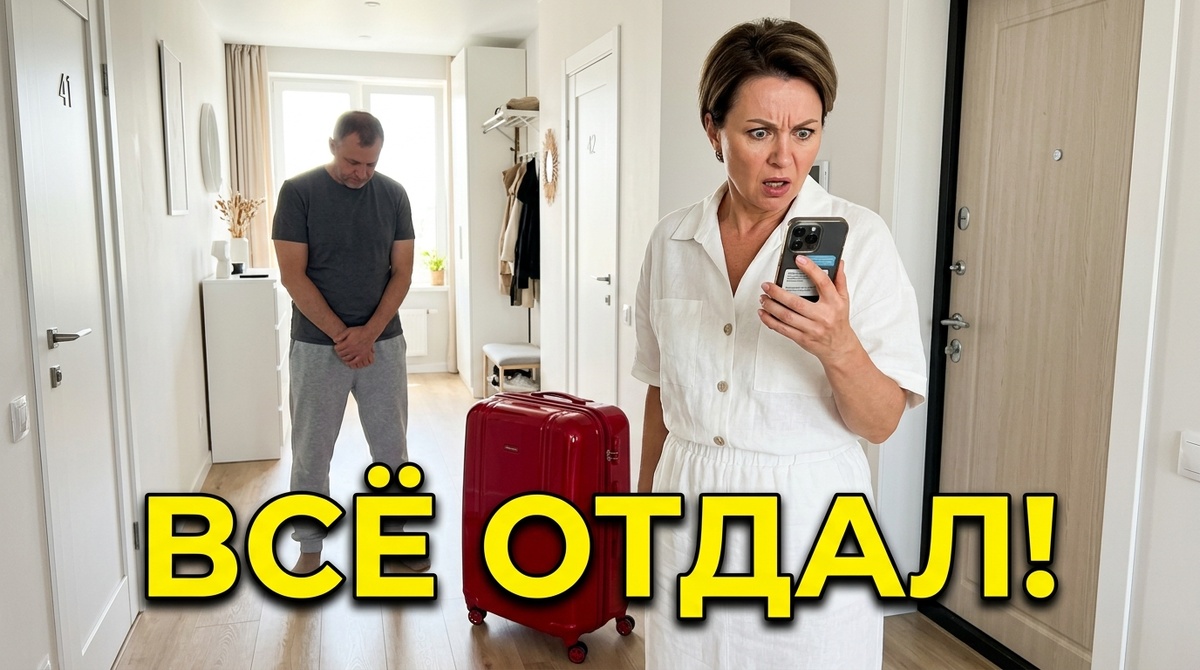 Тот самый невыносимый момент, когда такси уже гудит под окнами, глянцевый чемодан ждет в коридоре, а ты понимаешь, что ближайший год проведешь на балконе из-за "родственного долга" мужа.