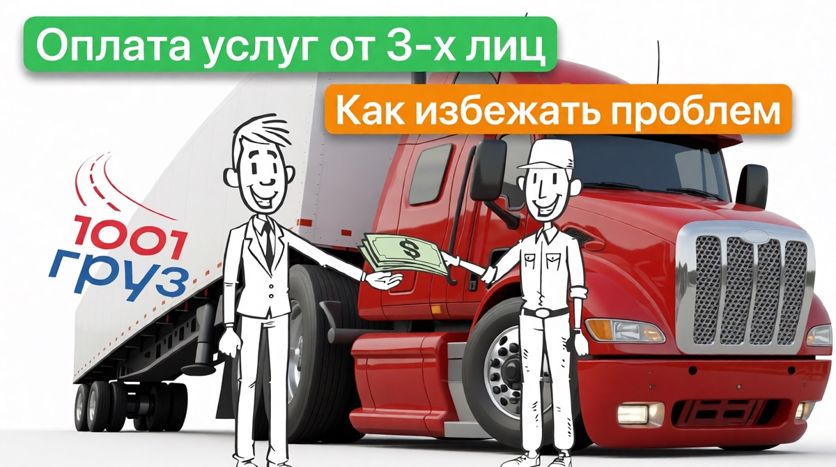 Оплата услуг грузоперевозки от третих лиц и какие проблемы это несет