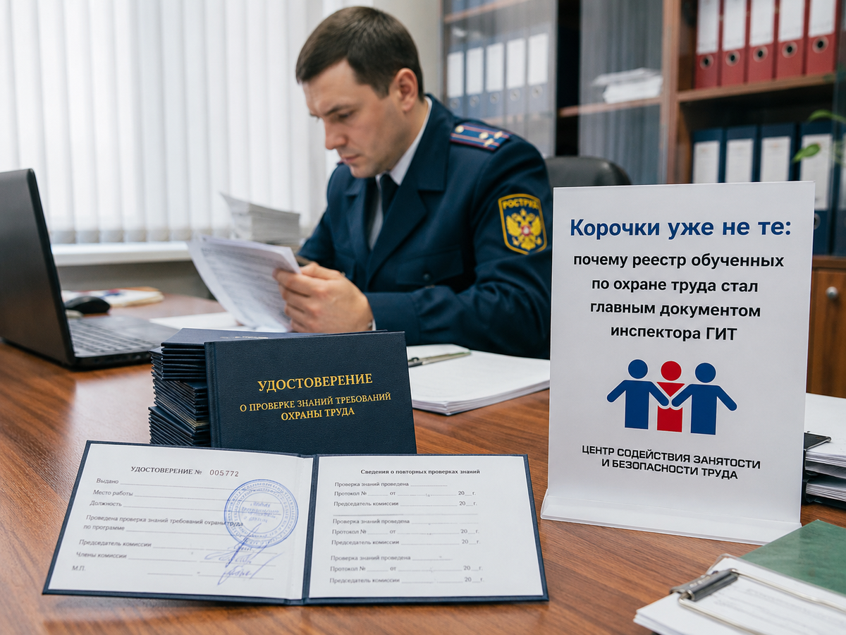 Реестр обученных по охране труда: почему «корочка в столе» больше не спасёт от штрафа ГИТ