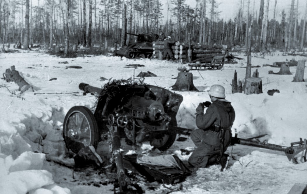 Немецкое 75-мм противотанковое орудие PaK 97-38 на Восточном фронте, 1943 г.