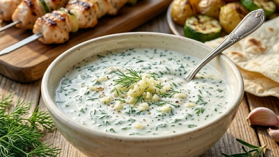 Белый чесночный соус 