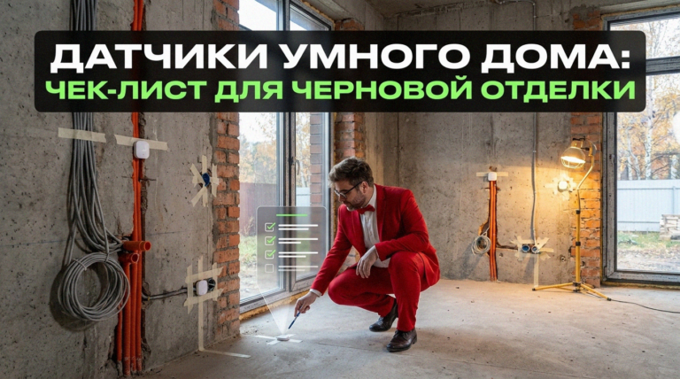    Основные типы датчиков для интеграции в систему умного дома до финишной отделки
