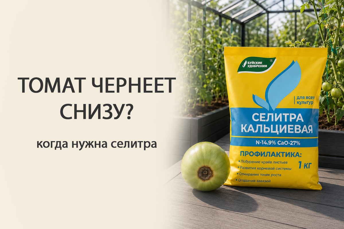 Почему чернеют помидоры снизу: когда нужна кальциевая селитра