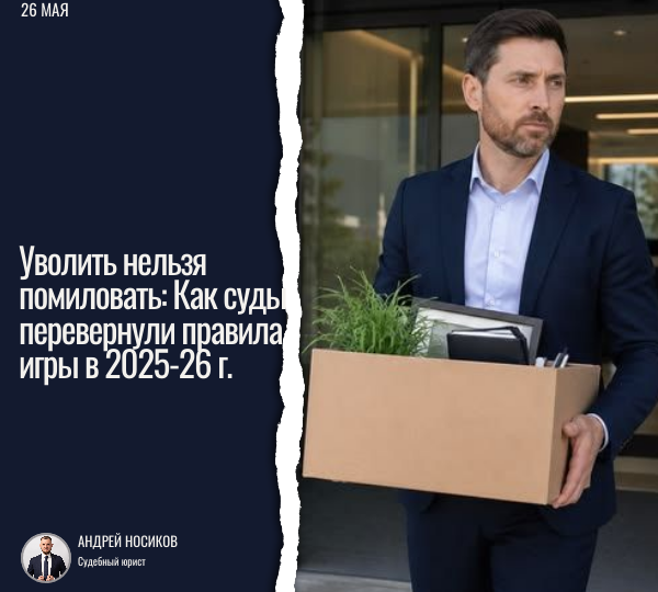 Уволить нельзя помиловать: Как суды перевернули правила игры в 2025-26 г.