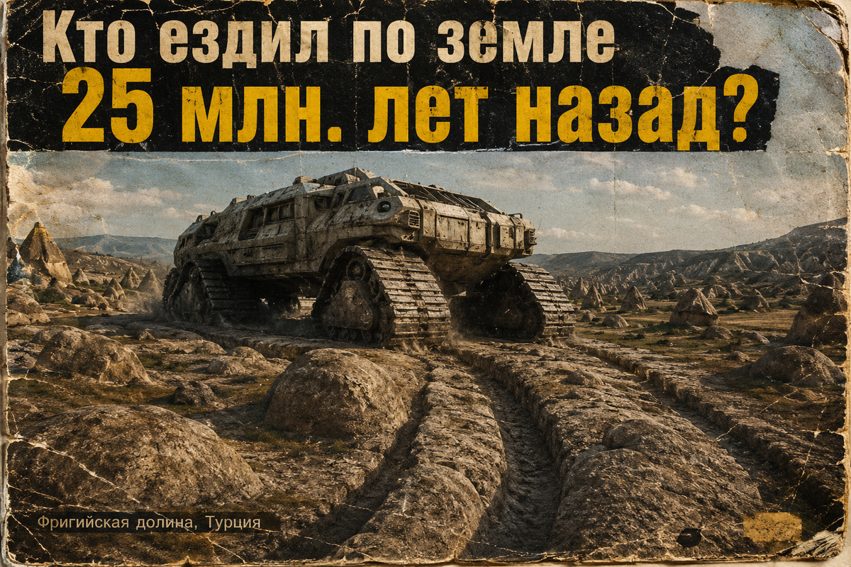 Дочеловеческая цивилизация: следы тяжёлой техники в камне. Кто ездил по Земле 25 млн. лет назад?