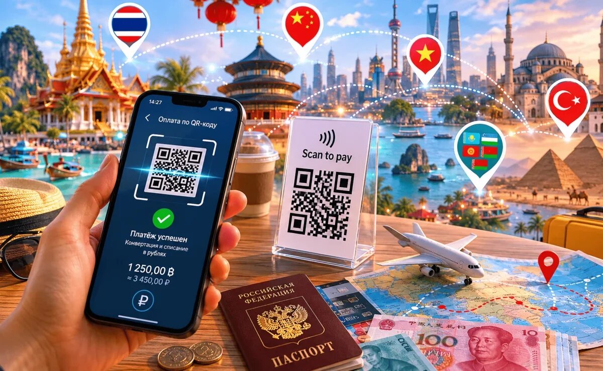    В каких странах туристы из России могут платить по QR-коду: Таиланд, Китай, Вьетнам, Турция и Египет