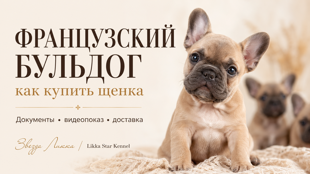 Щенки французского бульдога