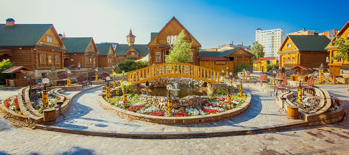 татарская деревня "туган авылым". Фото из яндекса.