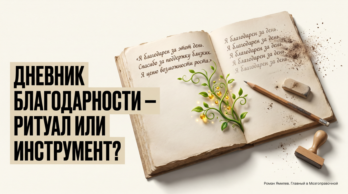    Дневник благодарности: ритуал или инструмент роста | Роман Ямилев. Главный в Мозгоправочной Роман Ямилев