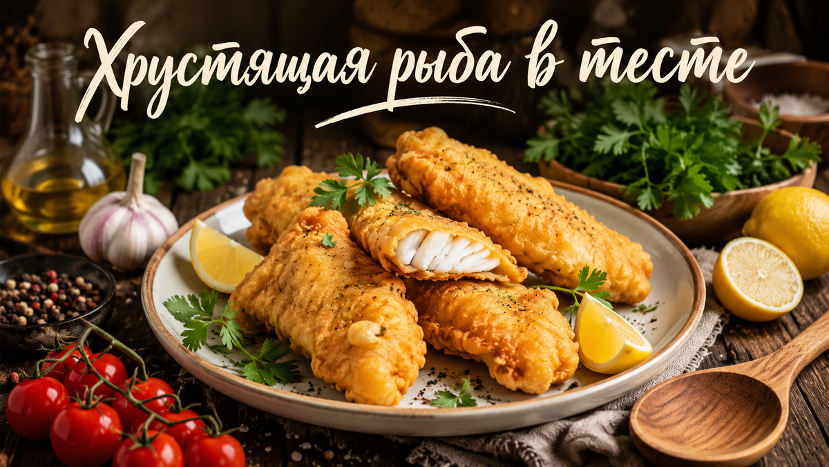 Хрустящая рыба в тесте