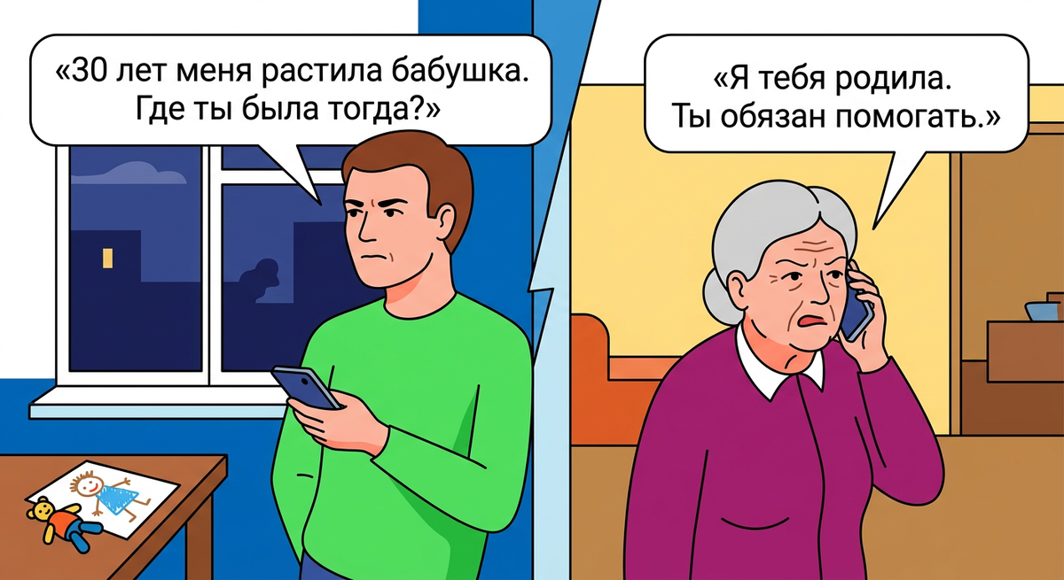 Мать бросила меня в 6 лет ради нового мужа, а теперь требует 20 тысяч в месяц — "ты обязан по закону"