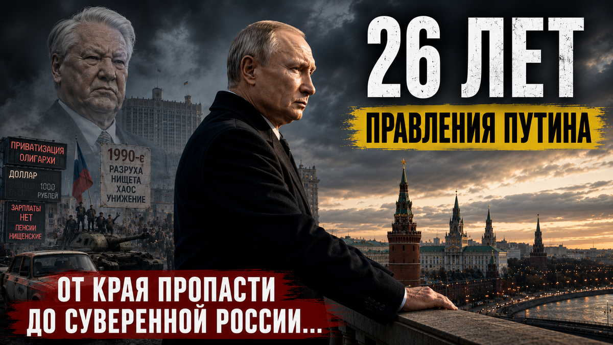 26 лет правления Путина: как Россия выбралась из пропасти и подошла к новой