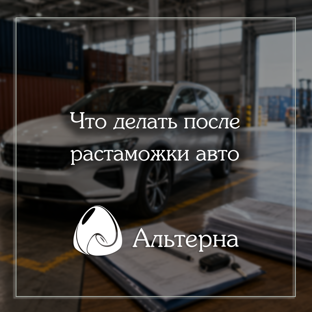Что делать после растаможки авто