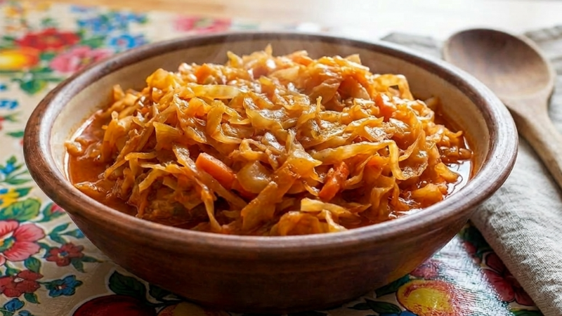 Тушеная капуста