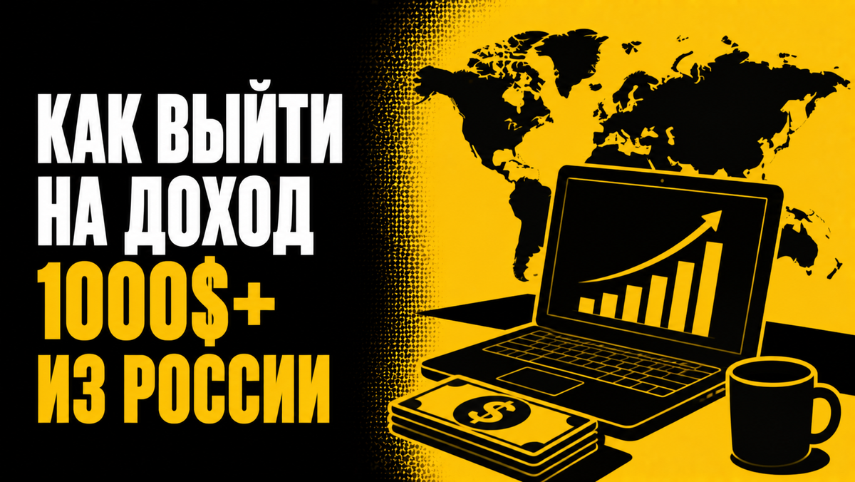 Как выйти на доход 1000$+ из России