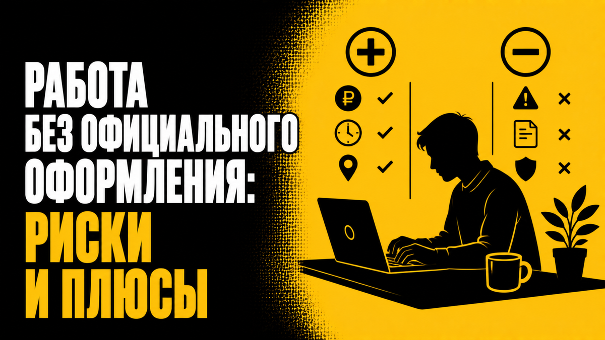 Работа без официального оформления: риски и плюсы