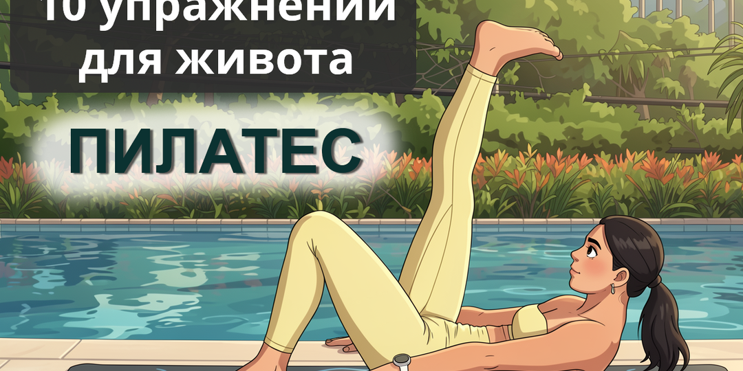 🧘‍♀️10 эффективных упражнений из пилатеса для стройного живота (на полу)
