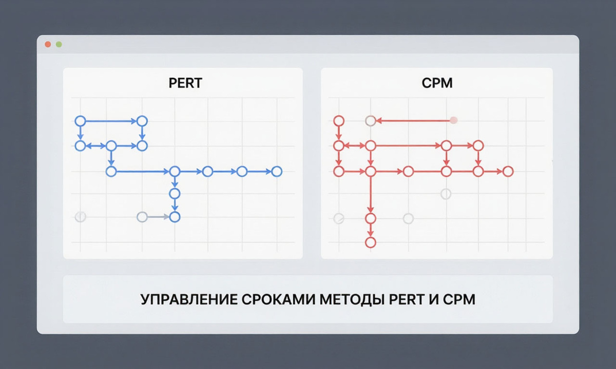 Управление сроками методы PERT (метод оценки и анализа программ) и CPM (метод критического пути)