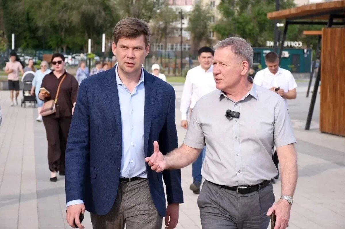    Глава Оренбурга проверил ремонт детсада и проблемы парка на Чкалова