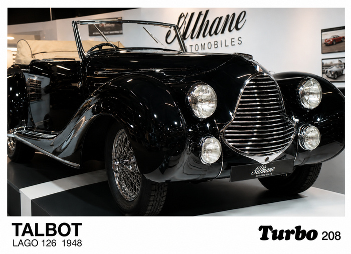 Вкладыш №208 — Talbot Lago 126 1948, восстановленное изображение