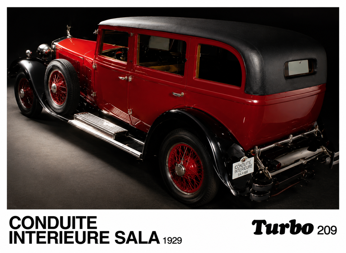 Вкладыш №209 — Conduite Interieure Sala 1929, восстановленное изображение