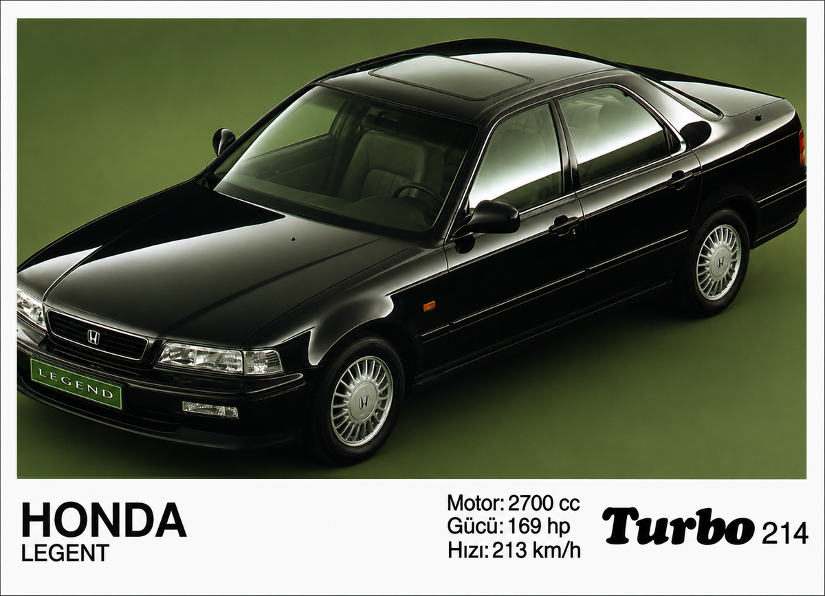 Вкладыш №214 — Honda Legend, восстановленное изображение