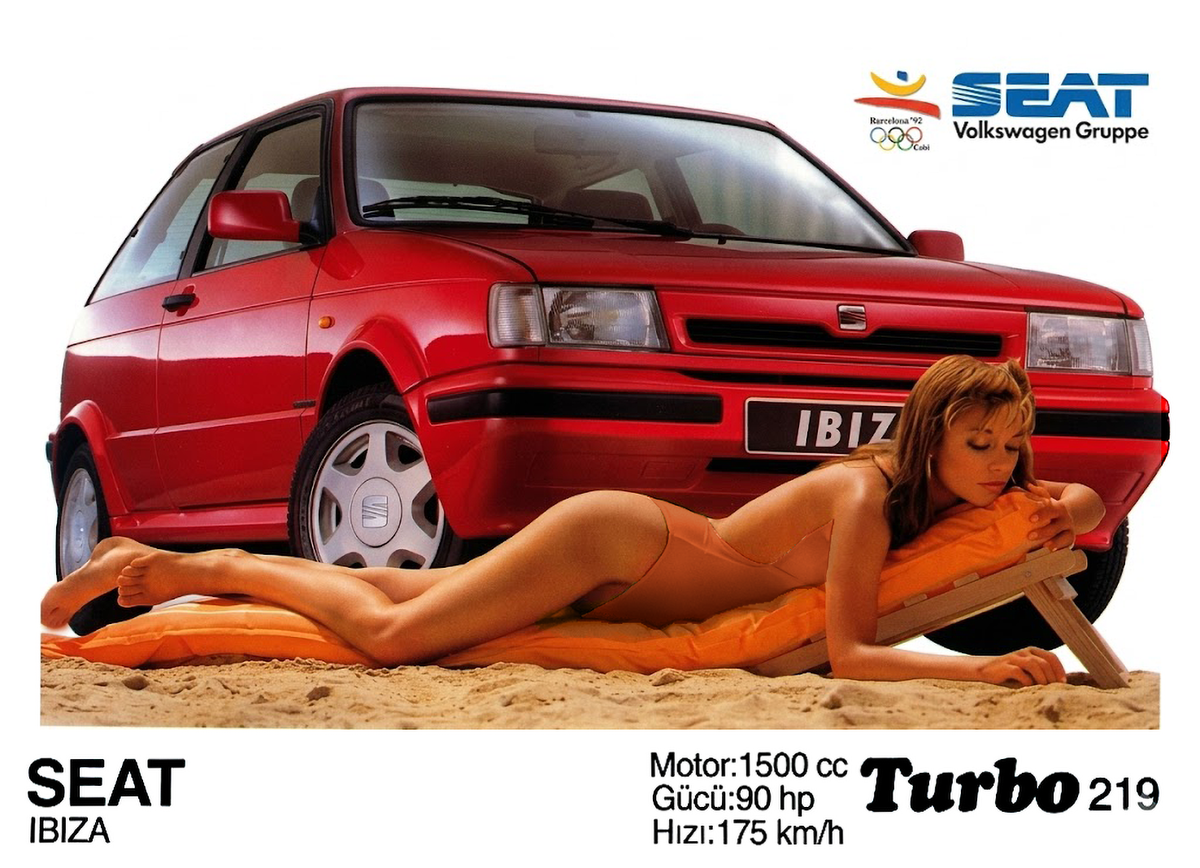 Вкладыш №219 — SEAT Ibiza, восстановленное изображение