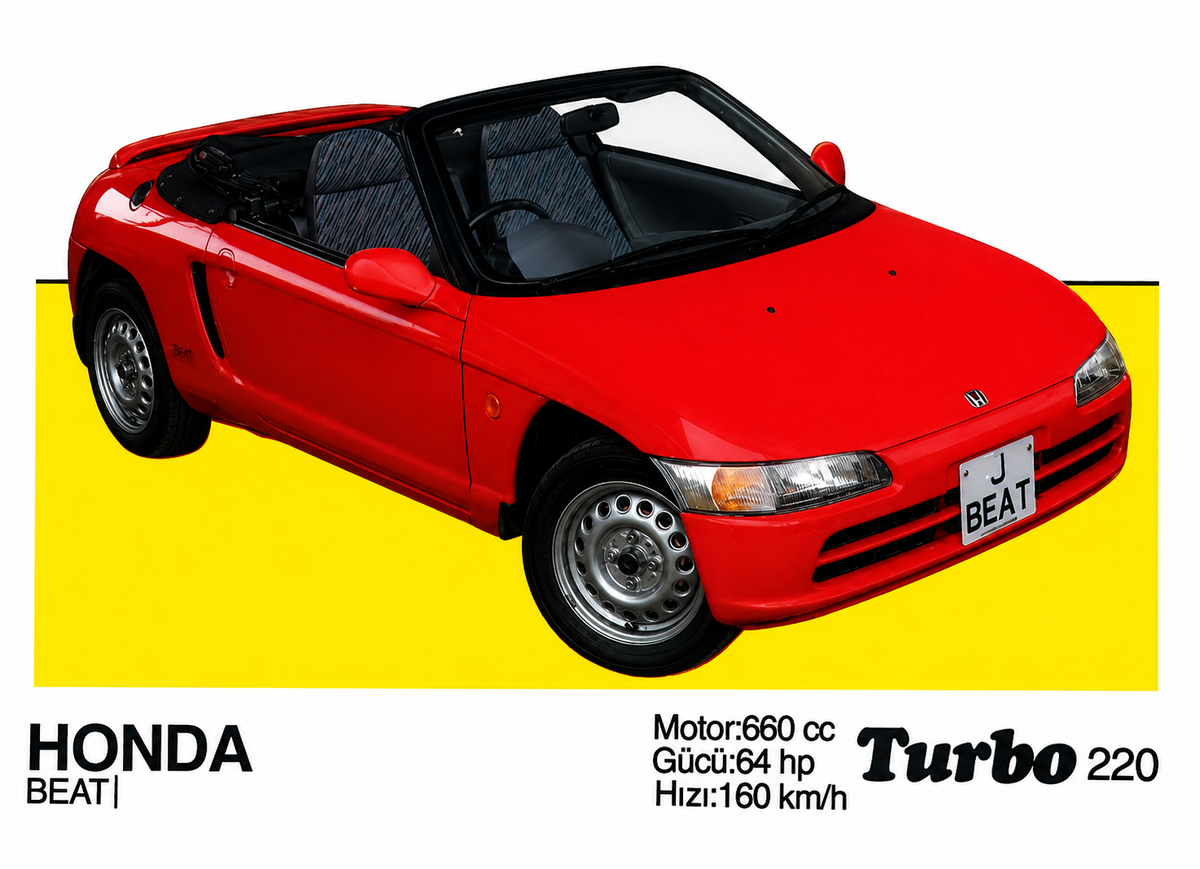 Вкладыш №220 — Honda Beat, восстановленное изображение
