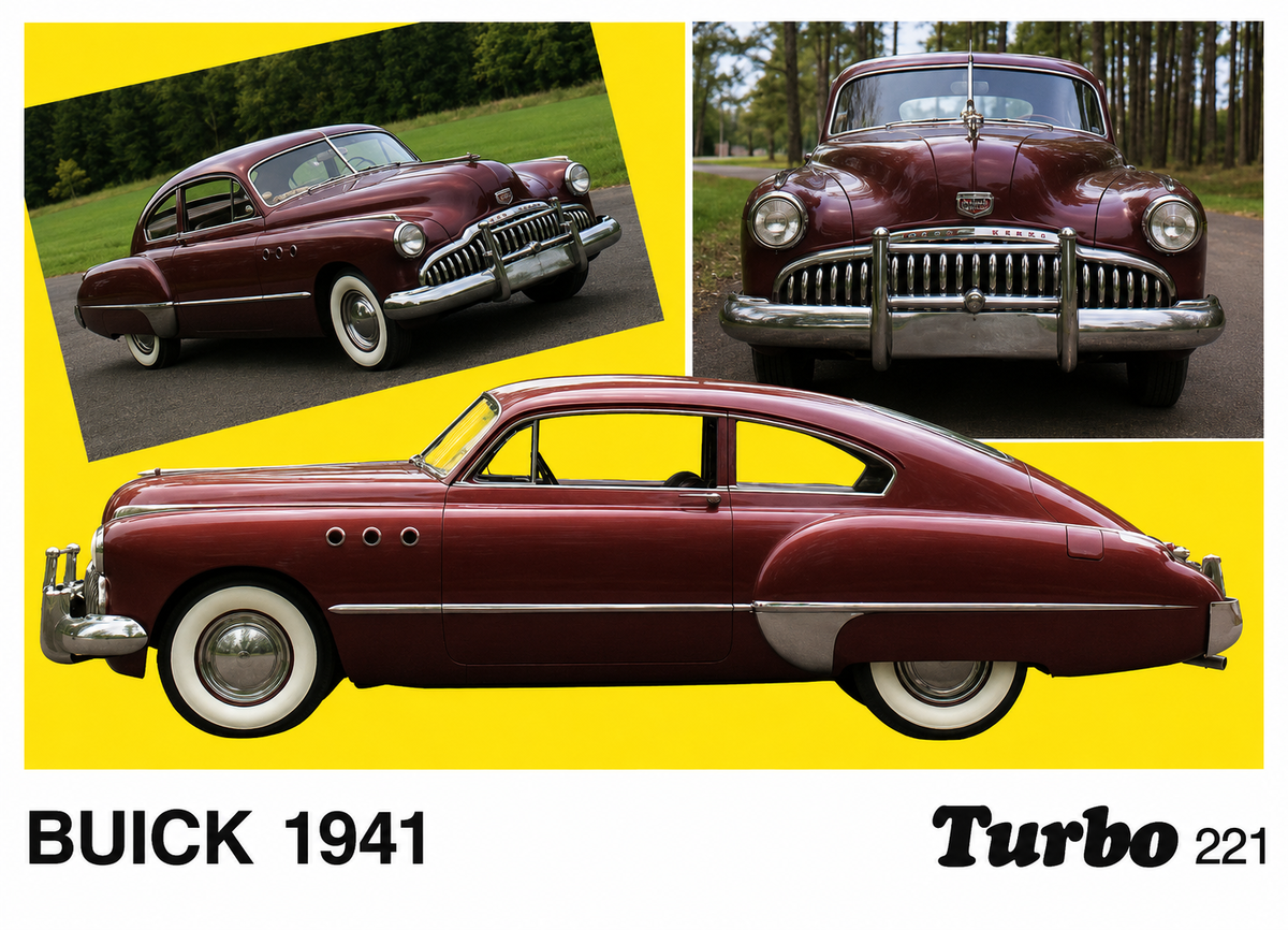 Вкладыш №221 — Buick 1941, восстановленное изображение