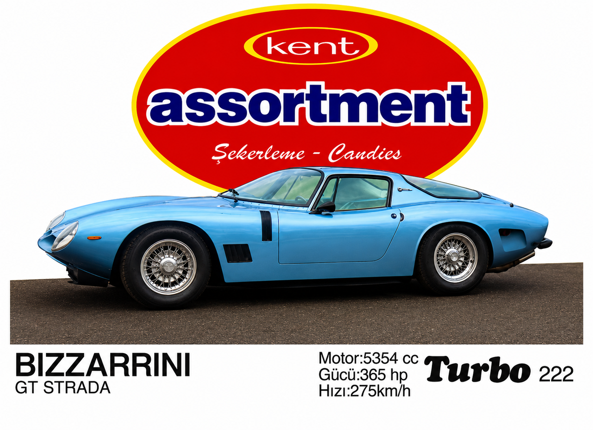 Вкладыш №222 — Bizzarrini GT Strada, восстановленное изображение