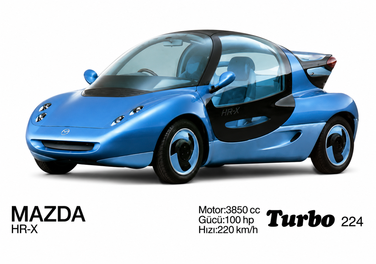 Вкладыш №224 — Mazda HR-X, восстановленное изображение