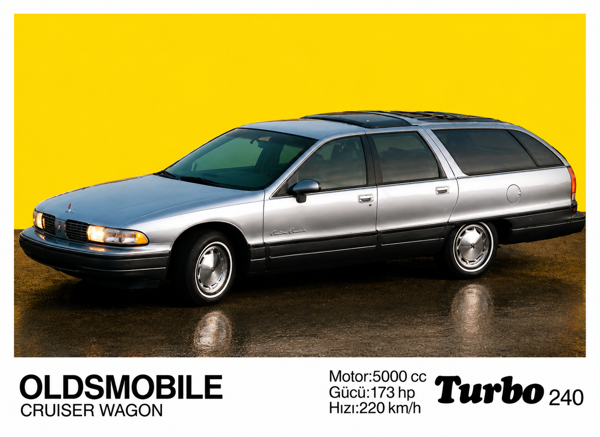 Вкладыш №240 — Oldsmobile Cruiser Wagon, восстановленное изображение