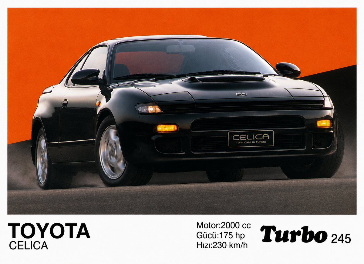 Вкладыш №245 — Toyota Celica, восстановленное изображение