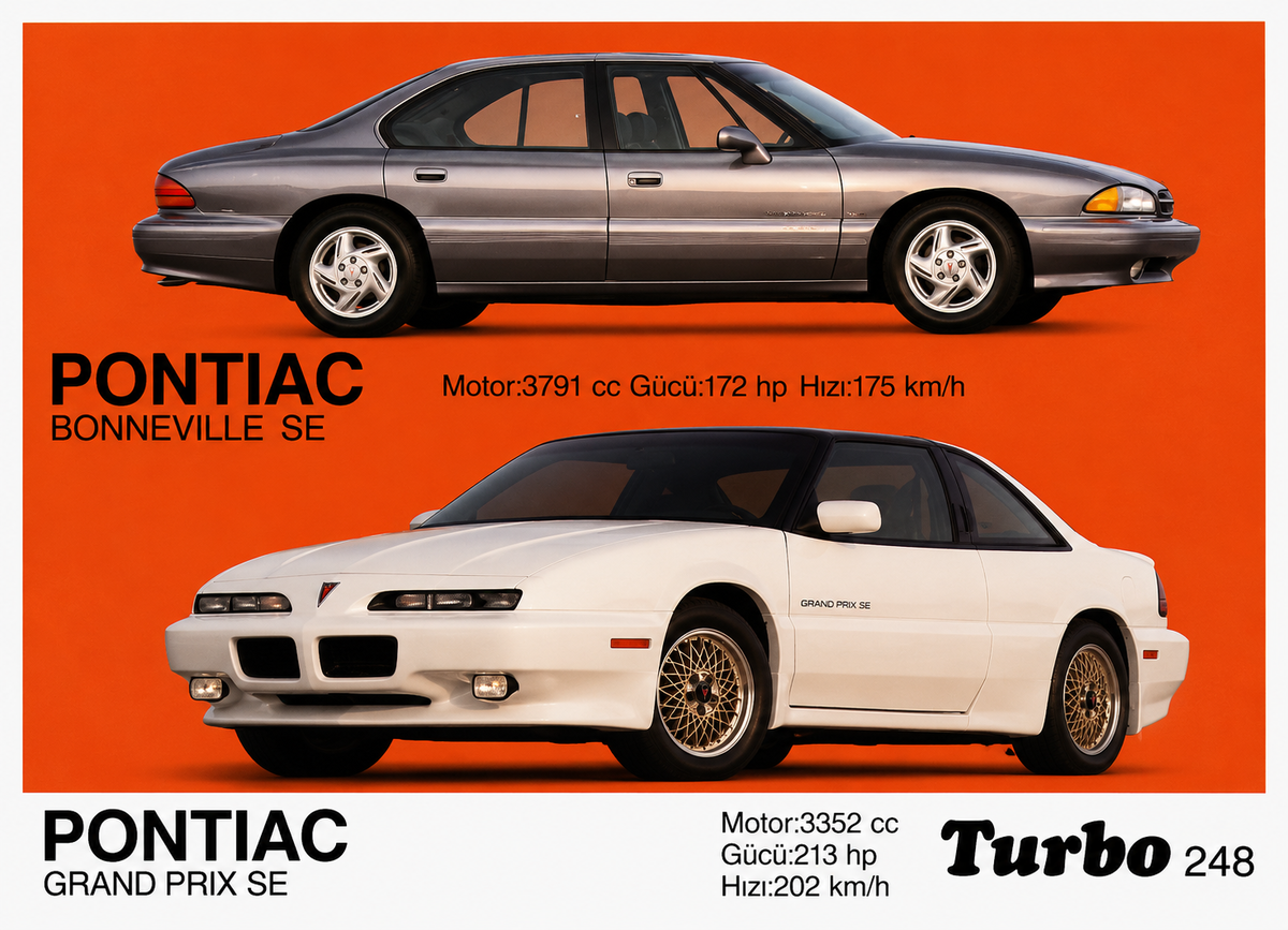 Вкладыш №248 — Pontiac Bonneville SE / Pontiac Grand Prix SE, восстановленное изображение