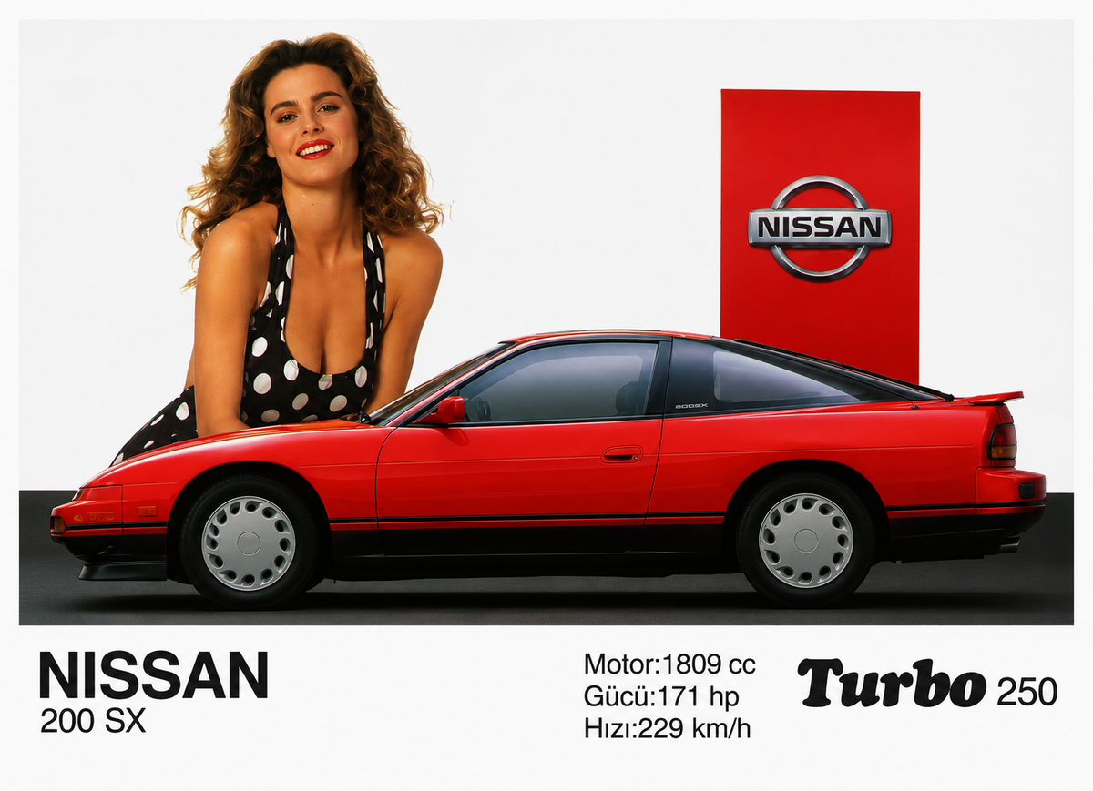 Вкладыш №250 — Nissan 200SX, восстановленное изображение