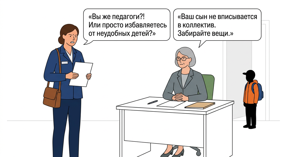 Моего ребенка выгнали из школьного лагеря. Он вспыльчивый и неудобный. Учителя вообще не приложили никаких усилий, чтобы его перевоспитать