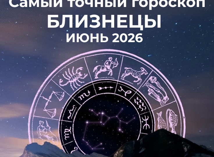 Самый точный гороскоп для Близнецов на июнь 2026