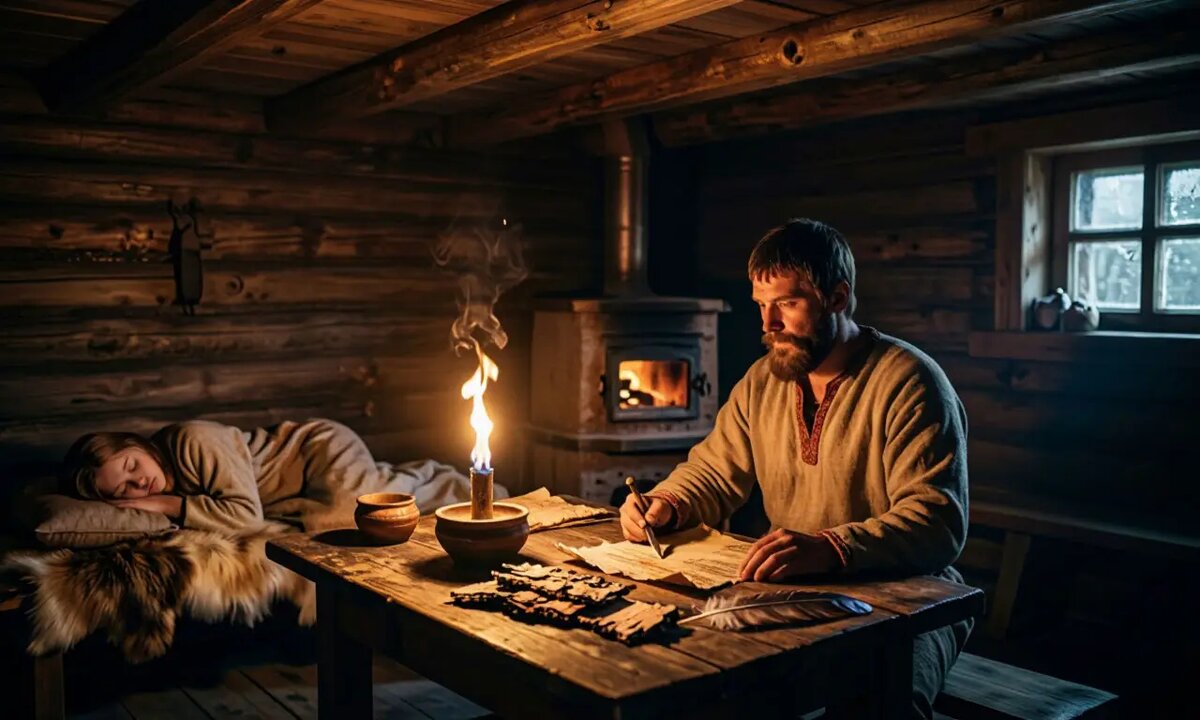 Иллюстрация к третьей части рассказа "Память, затерянная во льдах"