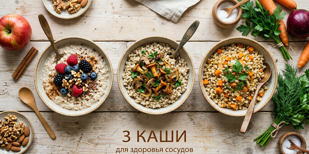 3 каши, которые снижают холестерин после 50. Работают лучше модных БАДов.