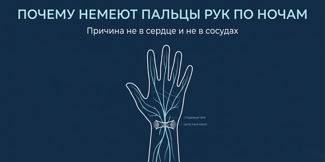 Почему немеют пальцы рук по ночам: Причина не в сердце и не в сосудах