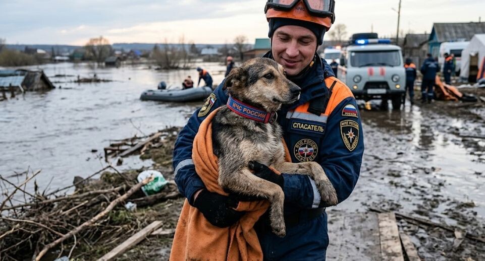 В Рязани спасли собаку Алю, прожившую 10 дней в разрушенном БПЛА доме без еды