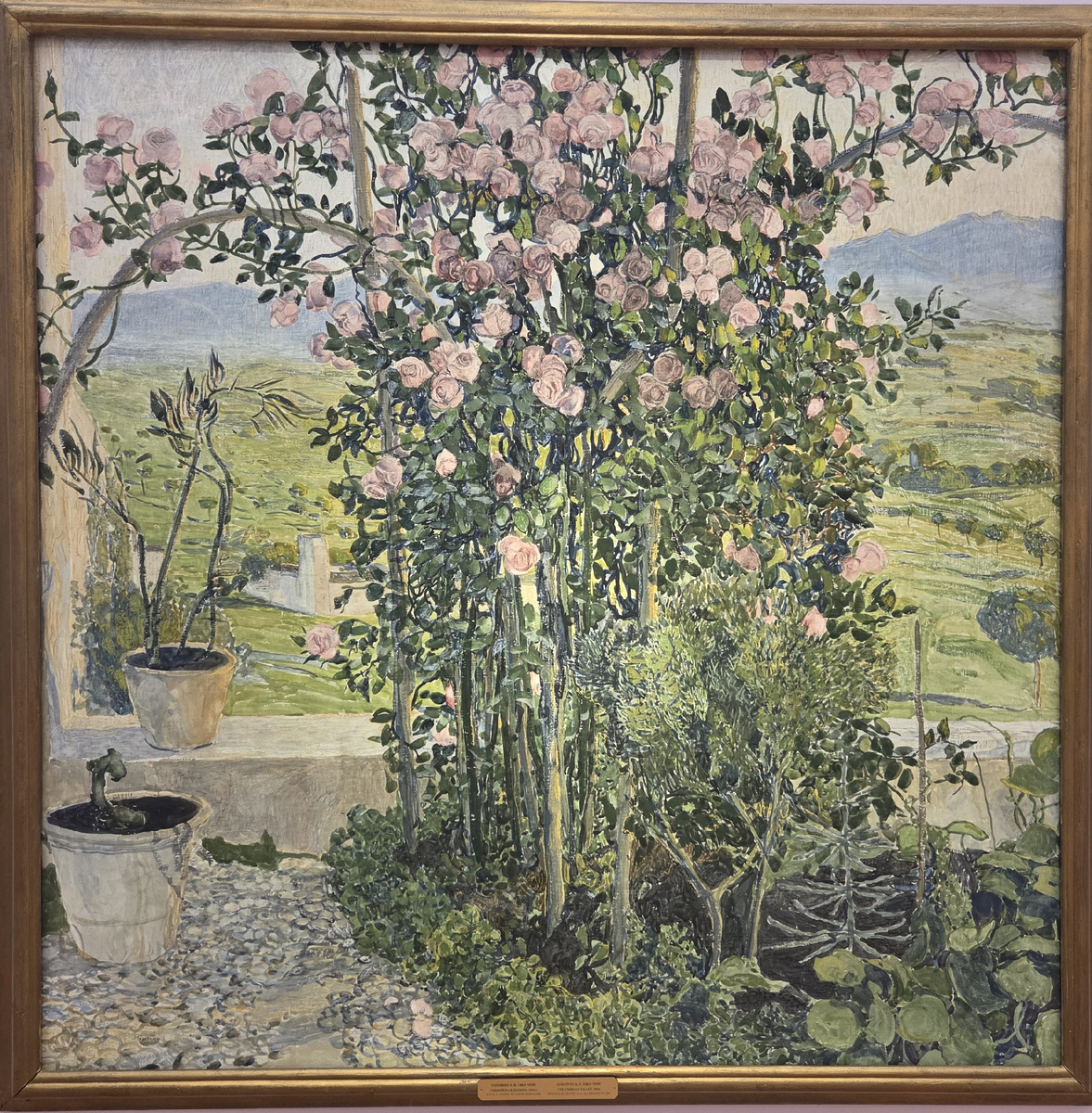 Александр Головин Умбрийская долина 1910-е холст, темпера, пастель