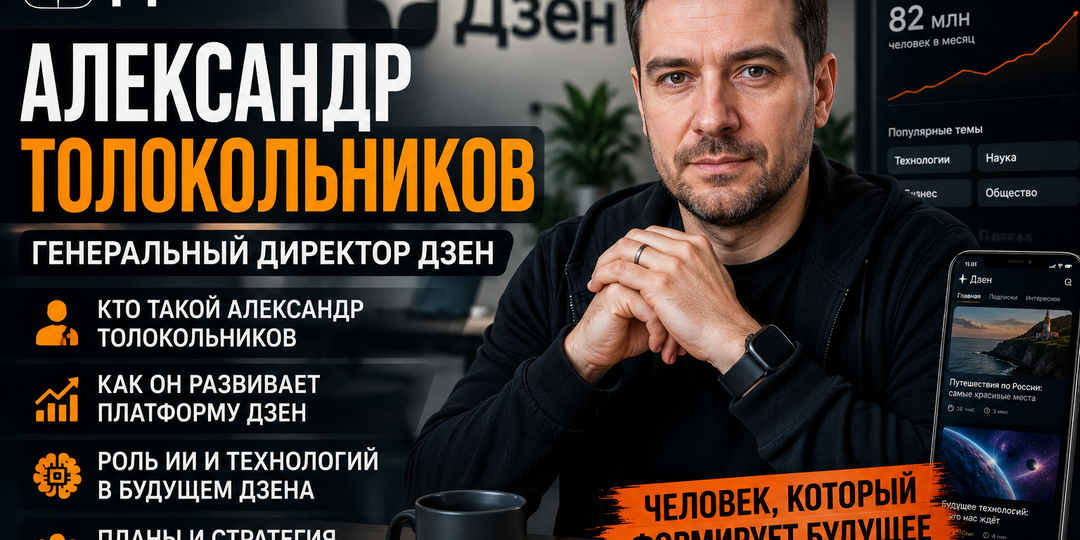 Александр Толокольников — один из руководителей платформы «Дзен»