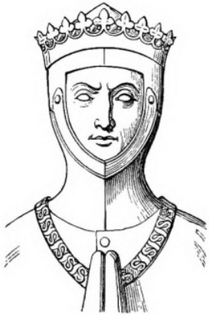 Рисунок со скульптурного изображения Томаса Ланкастера, герцога Кларенса, из «The Official Baronage of England» Джеймса Дойла (1886 год), сделанный на основе рисунка Роберта Шнеббеля[англ.] из книги «Sepulchral Monuments in Great Britain» Ричарда Гофа[англ.] 1796 года CC0: https://commons.wikimedia.org/w/index.php?curid=72950930