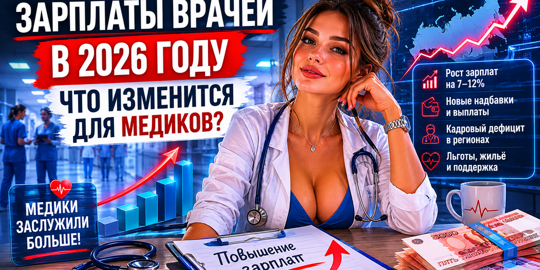 Зарплаты врачей в 2026 году: почему медики снова оказались в центре внимания всей России
