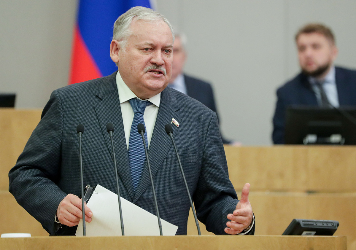  Первый замглавы думского комитета по делам СНГ Константин Затулин 
Анна Исакова / Пресс-служба Госдумы РФ / ТАСС