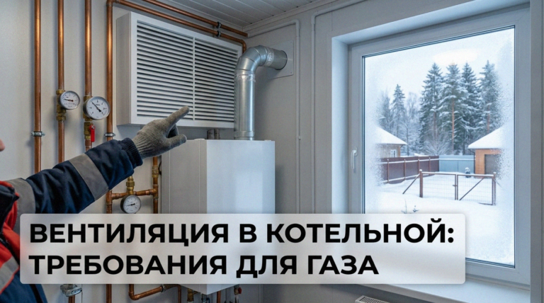    Правильная вентиляция в котельной — обязательное условие для успешного пуска газа.