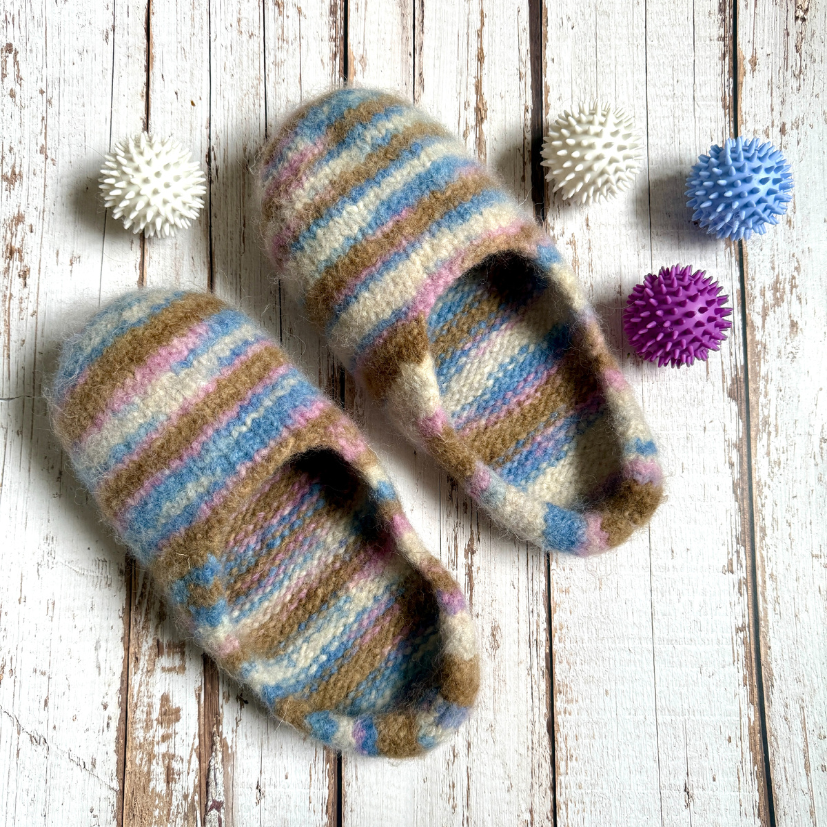 Валяные тапочки - мастер-класс в разделе Премиум