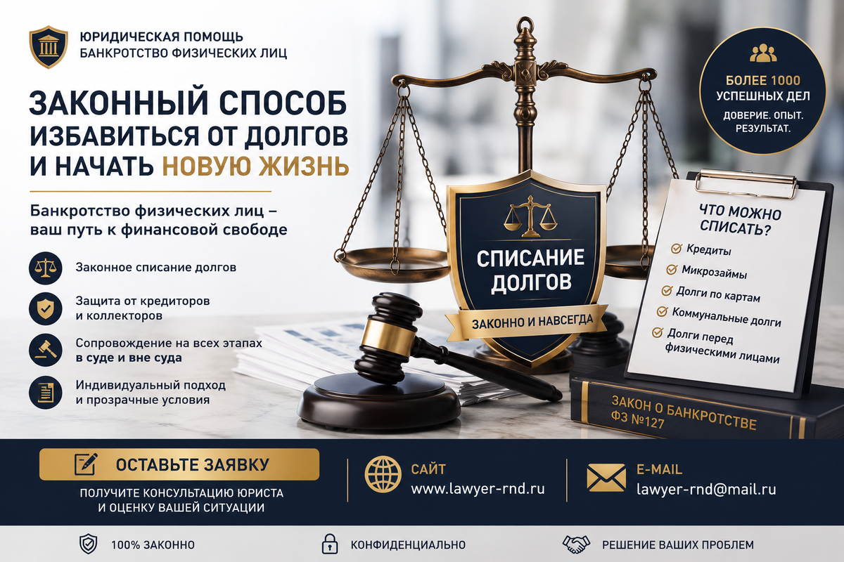 Законный способ списать долги